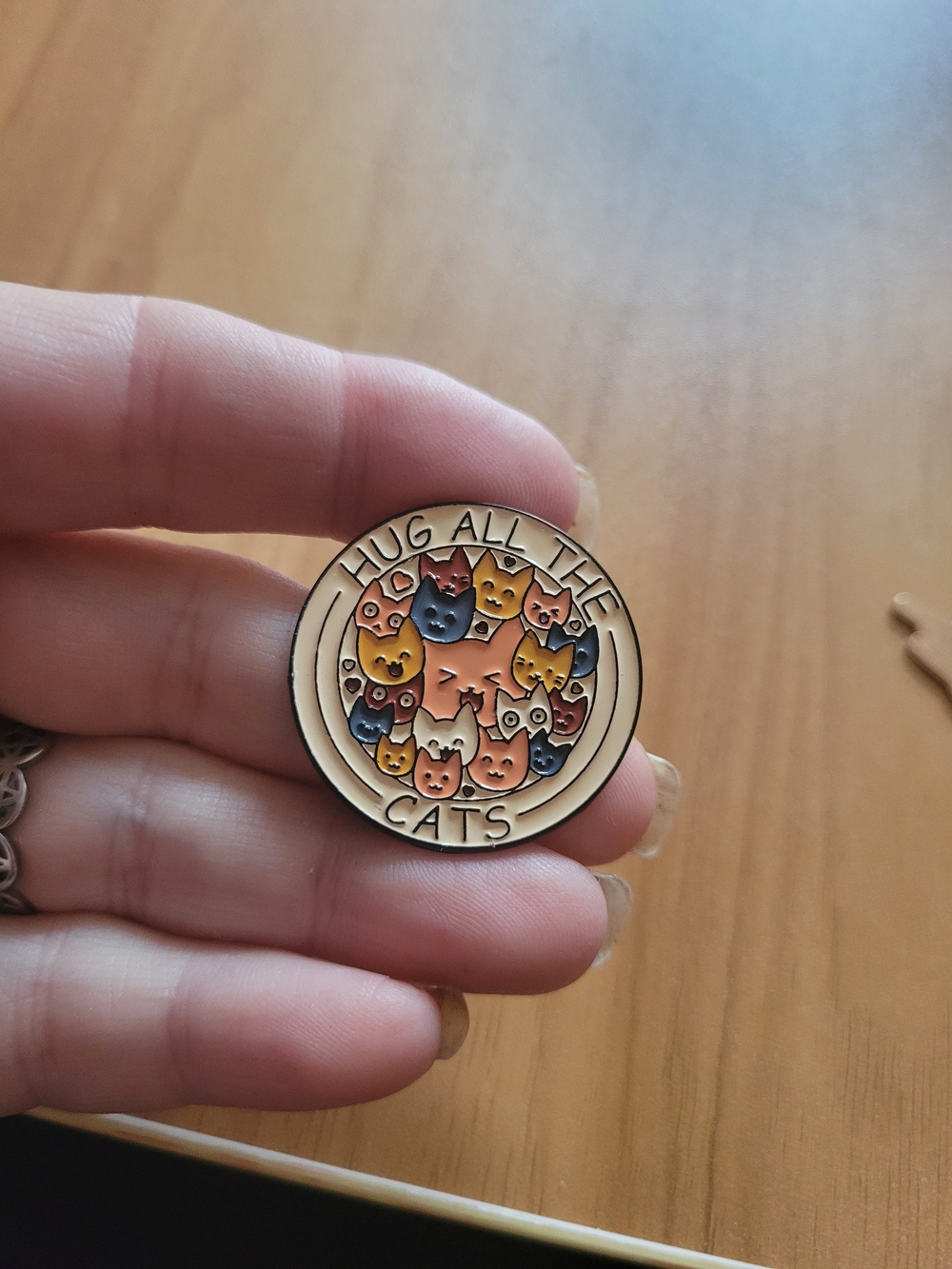 👻BUY 1 GET 1 FREE👻 Hug All The Cats Enamel Brooch - Multicolor Cat Cluster